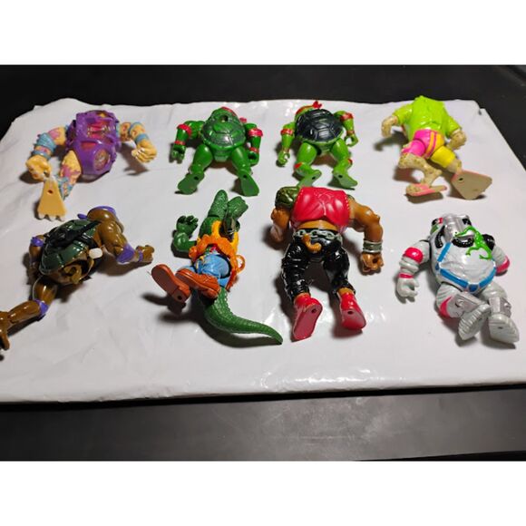 Lot of 8 Vintage Teenage Mutant Ninja Turtles Broken Figures Good For Parts - Picture 11 of 13